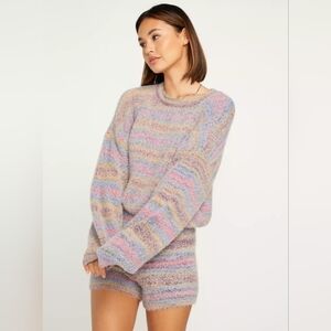 Volcom Quween Beach Crewneck Sweater, Pink/Purple, Small